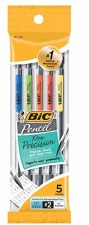 Fine Point Mechanical Pencil, 0.5mm - 5 Pk