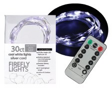 30ct Firefly Lights w/ Remote- Cool White