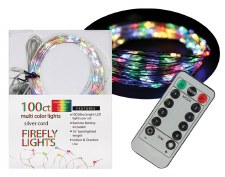 100ct Firefly Lights w/ Remote- Multi Colored