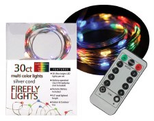 30ct Firefly Lights w/ Remote- Multi Colored