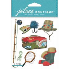 Jolee's Fishing Dimensional Stickers- Fishing