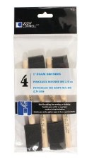 Foam Brush Set, 1" - 4 Pk