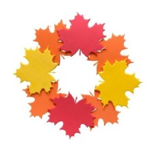Foam Wreath Fall - 12inch