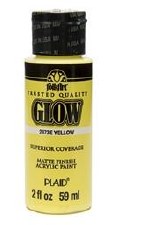 Folk Art 2 Oz. Glow-In-The-Dark Acrylic Paint - Yellow