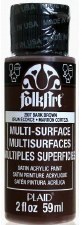Folk Art 2 Oz. Multi - Surface Acrylic Paint - Bark Brown