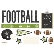 Simple Pages: Page Pieces Die Cuts- Football