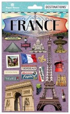 Paper House 2D Stickers- Travel- France