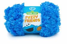 Fuzzy Friends Yarn - Cookie Monster Blue