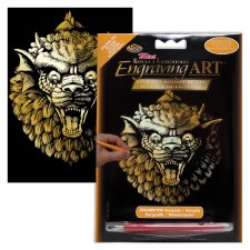 Engraving Art Foil Set- Gold Gargoyle