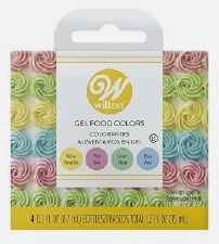 Gel Food Colors, 4ct- Traditional