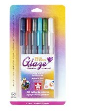 Gelly Roll 3-D Gel Pens, 6 Pk - Glossy Colors