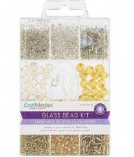 Glass Bead Kit With Cord - Metallique