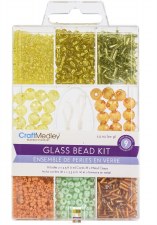 Glass Bead Kit With Cord - Tropicana