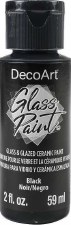 DecoArt Glass Paint, 2oz - Black