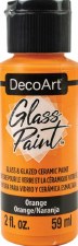 DecoArt Glass Paint, 2oz - Orange