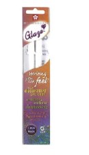 Glaze 3-D Glossy Ink Pens, 2 Pk - White