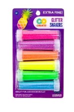 Glitter Shakers , 6 Pk - Neon