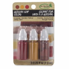 Glycerin Soap Colorants- Copper, Gold, Deep Red