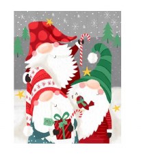 Christmas & Winter Fabric Panel - Gnome for Christmas Panel