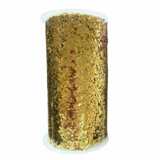 Gold Mesh Glitter Ribbon - 6" x 10yd