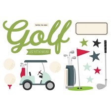 Simple Pages: Page Pieces Die Cuts- Golf