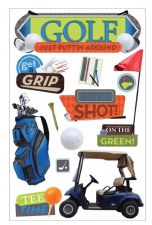 Paper House 3D Stickers- Golf