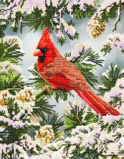 Diamond Facet Art Kit- Good Fortune Cardinal