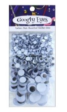 Googly Eyes Assorted 560 pc - Black