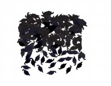 Graduation Hat Confetti Black Mortarboard
