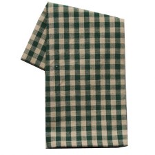 Small Check 20"x28" Tea Towel- Green