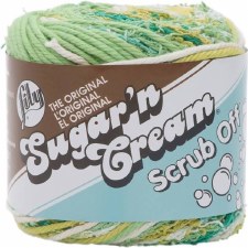 Sugar 'n Cream Scrub Off Yarn- Greens