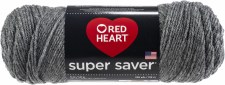 Red Heart Super Saver Yarn- Grey Heather