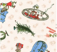 Grinch 58"  Bolted Fabric - Pictures Multi