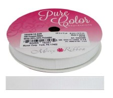 3/8" Grosgrain - White