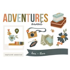 Here + There Die Cuts - Page Pieces