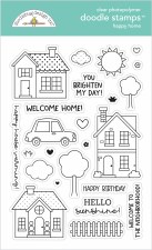 My Happy Place Stamps/Dies- Happy Home Doodle Stamp Set