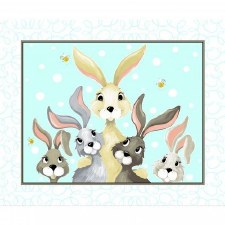Animals Fabric Panel- Harold the Hare