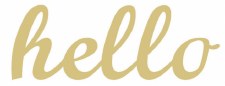 MDF Cut Out - Hello, 18"