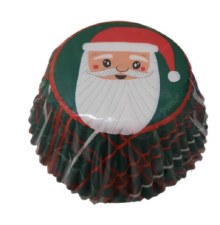 Holiday Baking Cups, 75ct - Santa