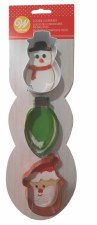 Holiday Cookie Cutter Set, 3 pc - Christmas Set