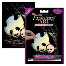 Engraving Art Foil Set- Holographic Bamboo Panda