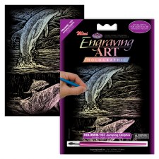 Engraving Art Foil Set- Holographic Dolphin