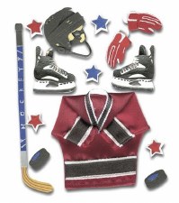 Jolee's Sports Dimensional Stickers- Ice Hockey