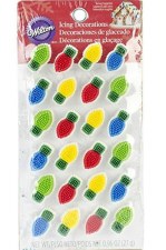 Holiday Baking Icing Decorations - Light Bulbs