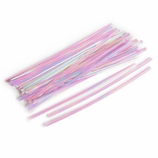 6" Twist Ties - Iridescent 80cp