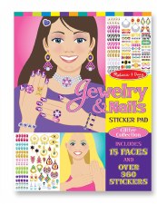Melissa & Doug Jewelry & Nails Glitter Sticker Pad