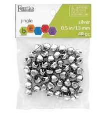 Jingle Bells, 13mm - Silver 48 pc