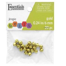 Jingle Bells, 6mm - Gold 20 pc