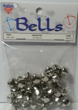 Jingle Bells, 1/2" - Silver 36 pc