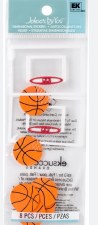 Jolee Basketball Dimensional Stickers - Baskerball
